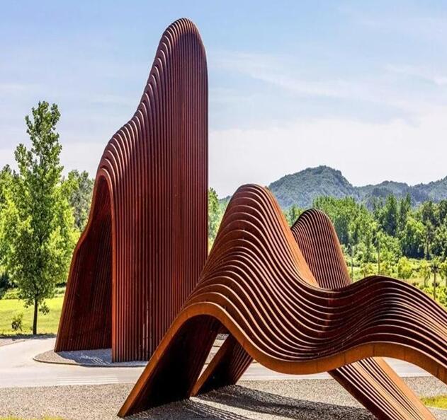 西峰锈钢板造型
